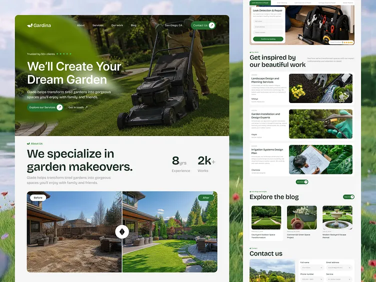 Garden & Outdoor Projects website design by PrimeBuild